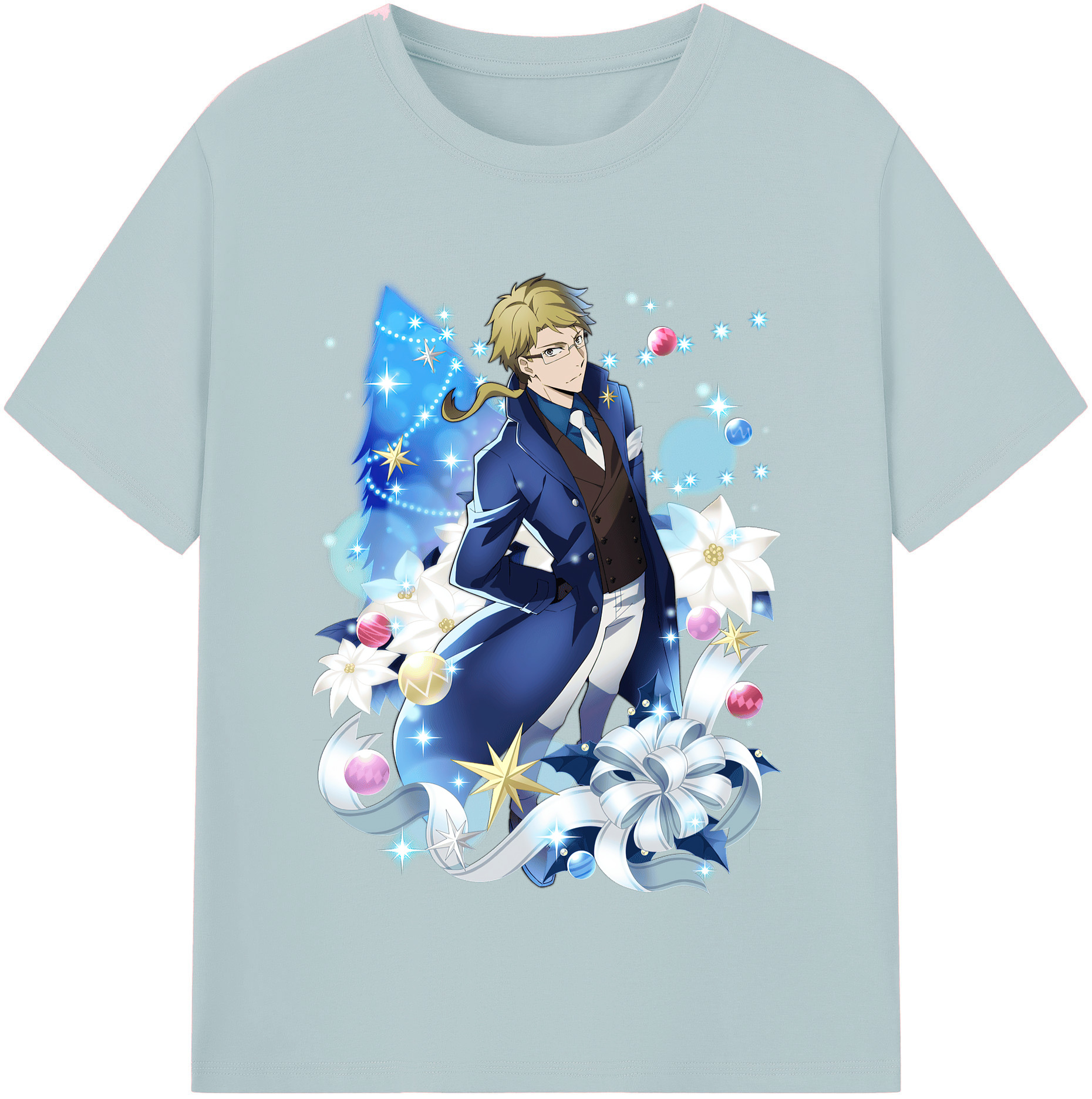 （画像用） 文豪ストレイドッグス Bungo Stray Dogs 綿100％半袖Tシャツ（フロントプリント）